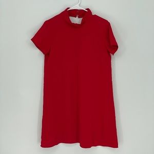 A By Amanda Red Aline Sleeved Dress